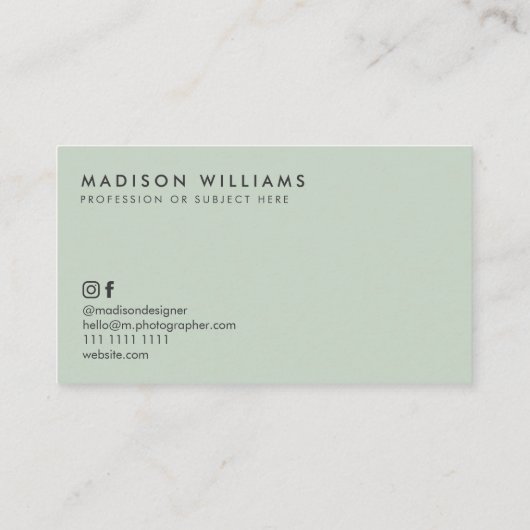 Custom Business Cards Minimal Polka Dot Stilvoll Visitenkarte (Rückseite)