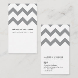 Custom Business Cards Minimal Zigzag Stilvoll Visitenkarte