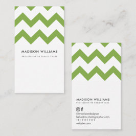 Custom Business Cards Minimal Zigzag Stilvoll Visitenkarte
