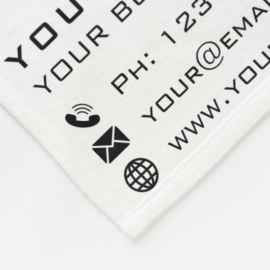 Custom Business Company Fleece Blanket Corporation (Ecke)