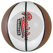 Custom Business Company Logo & Photo Personalized Basketball (Vertikal)