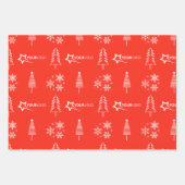Custom Business Company Logo Weihnachtsgeschenk Bl Geschenkpapier Set (Vorderseite 3)