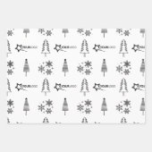 Custom Business Company Logo Weihnachtsgeschenk Bl Geschenkpapier Set (Vorderseite 2)