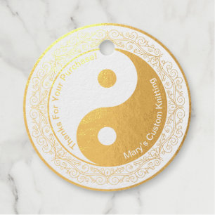 Custom Business danke Yin Yang Filigree Geschenkanhänger
