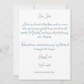 Custom Business Easter Greeting Card  Karte (Rückseite)