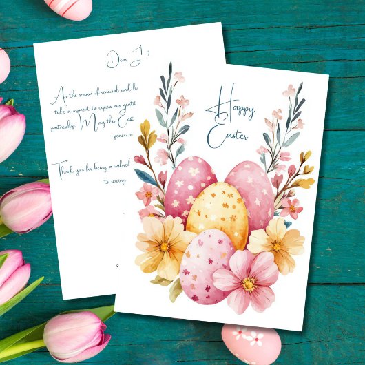 Custom Business Easter Greeting Card  Karte