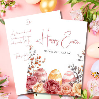 Custom Business Easter Greeting Card Karte