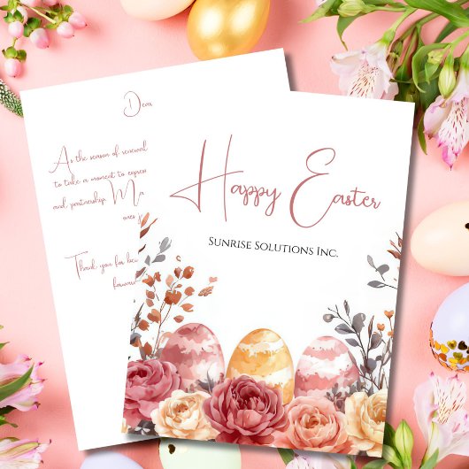 Custom Business Easter Greeting Card Karte
