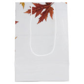 Custom Business Erntedank Beautiful Pumpkin Mittlere Geschenktüte (Rückseite)