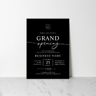 Custom Business Grand Opening Minimalistisches Par Einladung