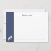 Custom Business Great Blue Hering Bird Business Dankeskarte (Vorderseite)
