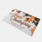 Custom Business Happy Thanksgiving Pumpkin Patch Fußmatte (Schrägansicht)