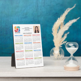 Custom Business Logo 2026 Calendar Marketing Fotoplatte