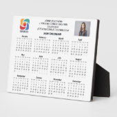 Custom Business Logo 2026 Company Calendar Fotoplatte (Seite)