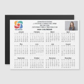 Custom Business Logo 2026 Company Calendar Magnet (Vorne/Hinten)