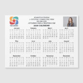 Custom Business Logo 2026 Company Calendar Magnet (Vorderseite)
