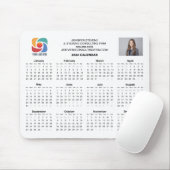 Custom Business Logo 2026 Company Calendar Mousepad (Mit Mouse)