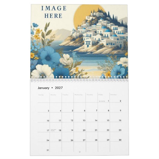 Custom Business Logo 2026 Wall Calendar - Modern c Kalender (Jan 2027)
