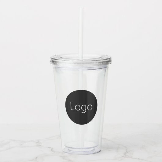 Custom Business Logo Acryltrinkbecher (Vorderseite)