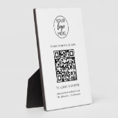 Custom Business Logo and QR Code  Fotoplatte (Seite)