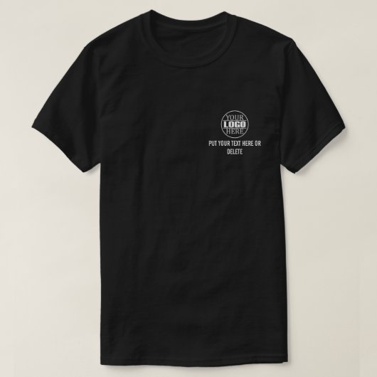 Custom Business Logo and slogan T-Shirt (Design vorne)