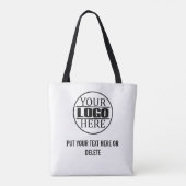 Custom Business Logo and slogan Tasche (Rückseite)