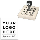 Custom Business Logo and text large Gummistempel (Stempel)