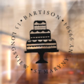 Custom BUSINESS LOGO Bäckerei-Shop-Symbol Kuchen Fensteraufkleber (Blatt 2)
