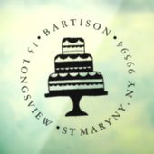 Custom BUSINESS LOGO Bäckerei-Shop-Symbol Kuchen Fensteraufkleber (Blatt 3)