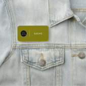 Custom Business Logo Basic Employee Staff Name Na Namensschild (Beispiel)