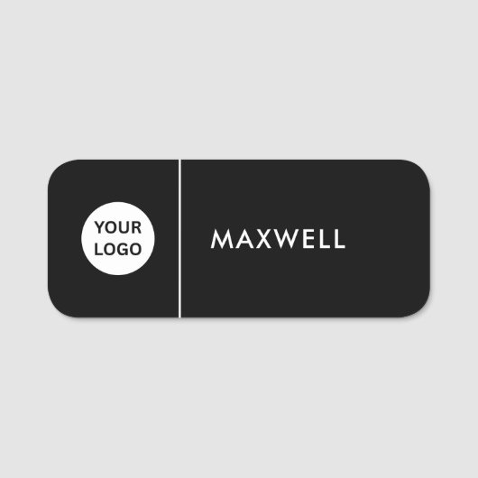 Custom Business Logo | Basic Employee Staff  Namensschild (Vorderseite)