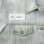 Custom Business Logo | Basic Employee Staff Namensschild (Beispiel)