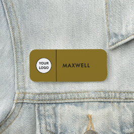 Custom Business Logo | Basic Employee Staff Namensschild