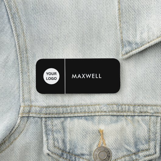 Custom Business Logo | Basic Employee Staff  Namensschild