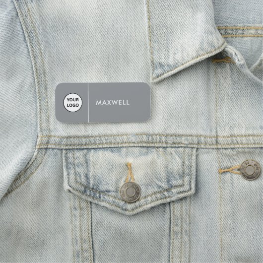 Custom Business Logo | Basic Employee Staff  Namensschild (Beispiel)