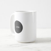 Custom Business Logo Branded Coffee Kaffeetasse (Vorderseite Links)