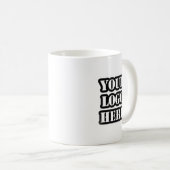 Custom Business Logo Branded Coffee Mug Kaffeetasse (VorderseiteRechts)