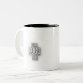 Custom Business Logo Branded Coffee Mug Zweifarbige Tasse (Vorderseite Links)