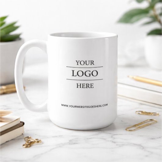 Custom Business Logo Branded  Kaffeetasse