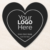 Custom Business Logo Branded Professional  Untersetzer (Vorderseite)