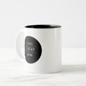 Custom Business Logo Branded Zweifarbige Tasse (Vorderseite Links)