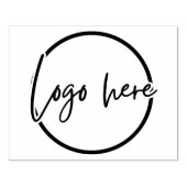 Custom Business logo Branding Wood Rubber Stamp Gummistempel (Prägung)