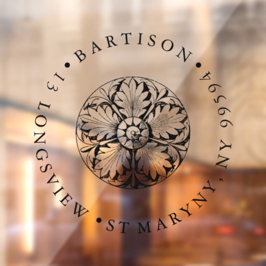 Custom Business LOGO BRIEFMARKE Shop - Blumenstrau Fensteraufkleber (Blatt 2)