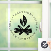 Custom BUSINESS LOGO BRIEFMARKE Shop signalisieren Fensteraufkleber (Zuhause)
