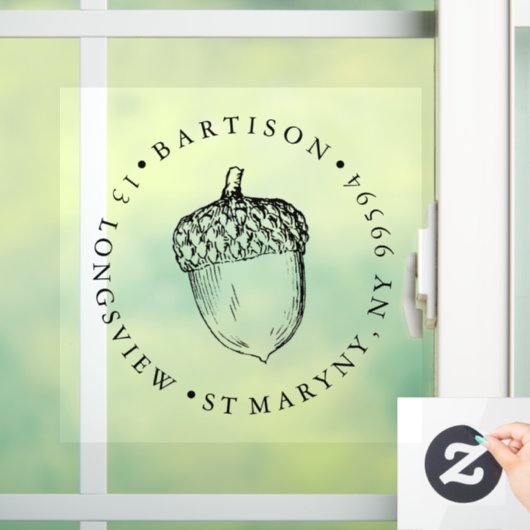 Custom Business LOGO BRIEFMARKE Shop Zeichen nach Fensteraufkleber (Zuhause)
