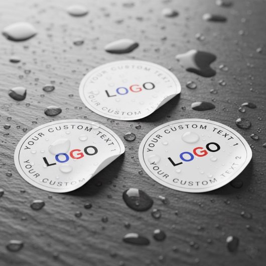 Custom Business Logo Bulk (30) Waterproof Stickers Etiketten