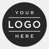 Custom Business Logo Company Branded Runder Aufkleber (Vorderseite)