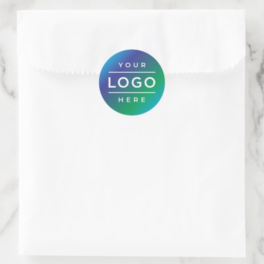 Custom Business Logo Company Branded Runder Aufkleber (Tasche)