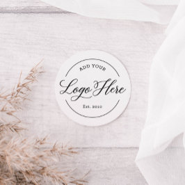 Custom Business Logo Company Branded Runder Aufkleber