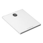 Custom Business Logo Company Name Notizblock (angewinkelt)